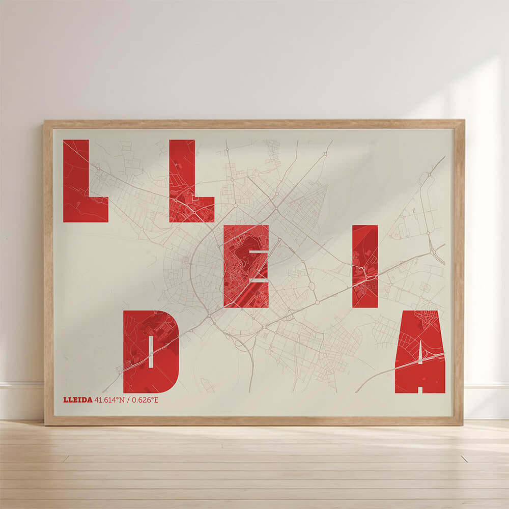 Mapa artístico de Lleida – "Cada Letra a su Aire"