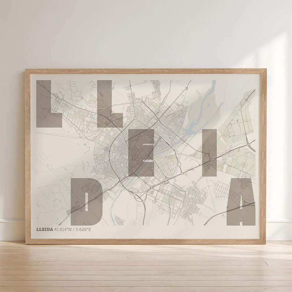 Mapa artístico de Lleida – "Cada Letra a su Aire"