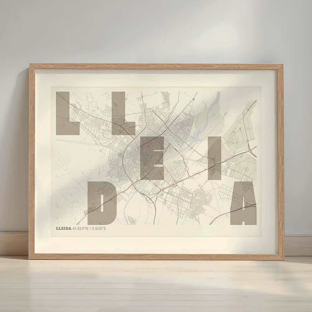 Mapa artístico de Lleida – "Cada Letra a su Aire"