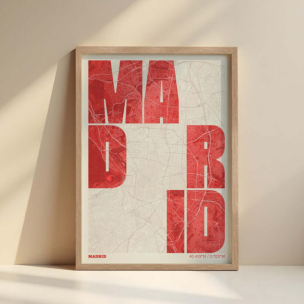 Mapa artístico de Madrid – "Cada Letra a su Aire"