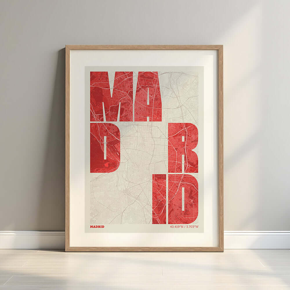 Mapa artístico de Madrid – "Cada Letra a su Aire"
