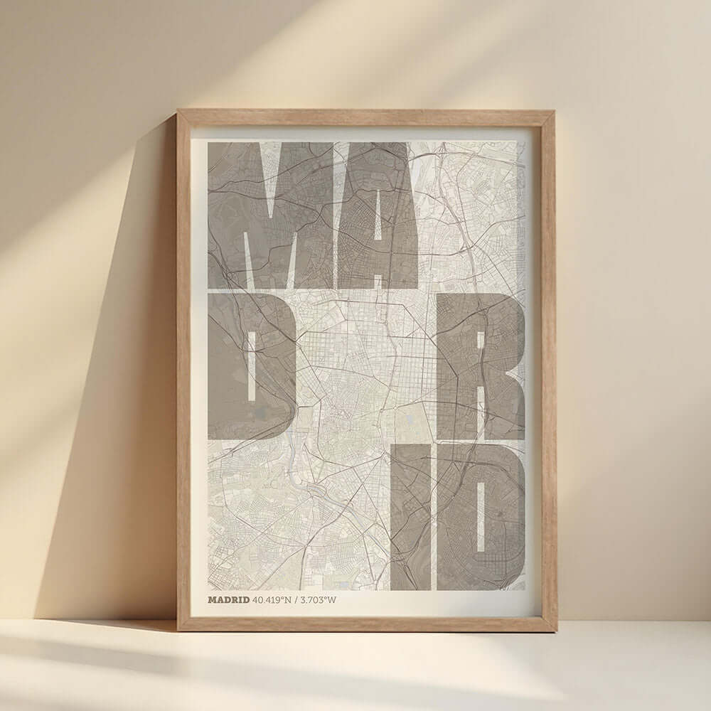 Mapa artístico de Madrid – "Cada Letra a su Aire"