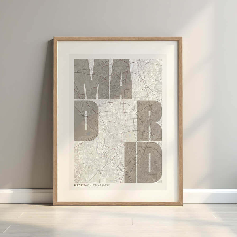 Mapa artístico de Madrid – "Cada Letra a su Aire"