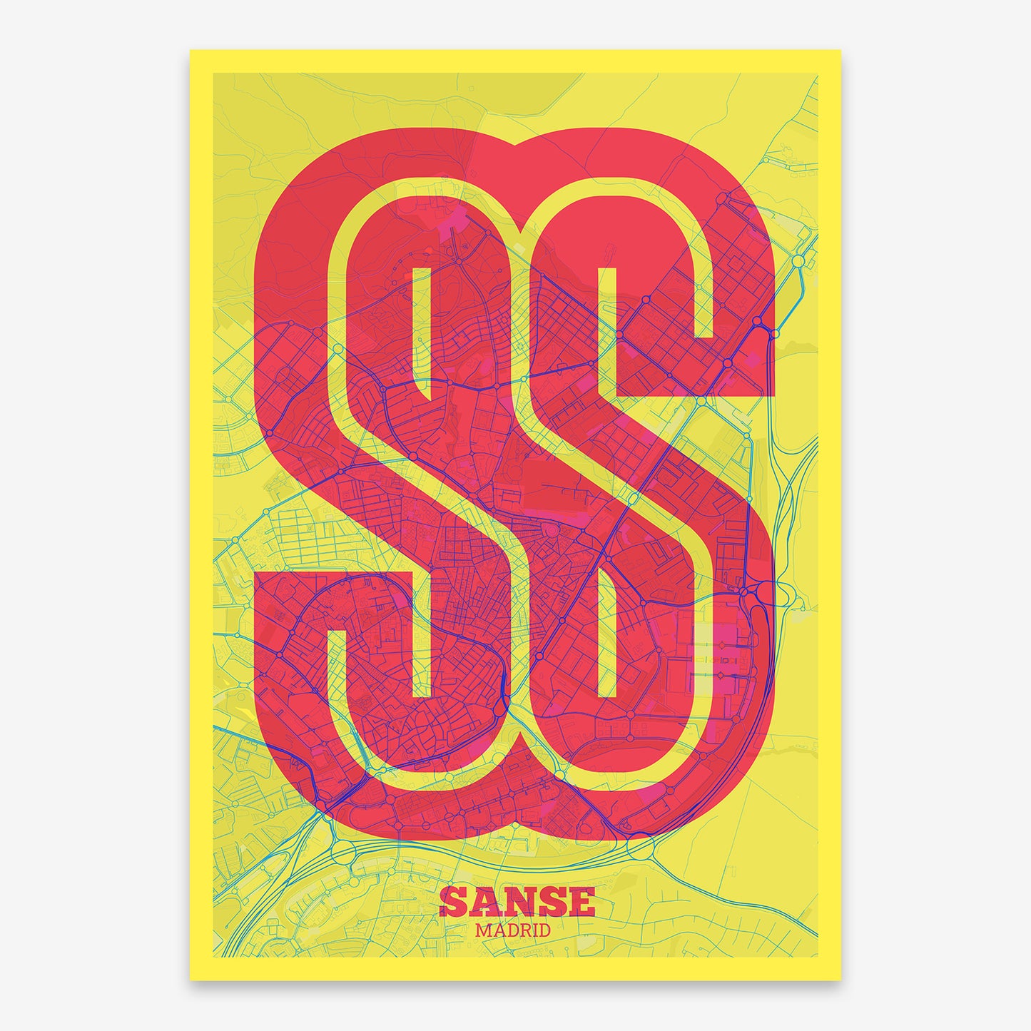 Sanse, Madrid. Map V02