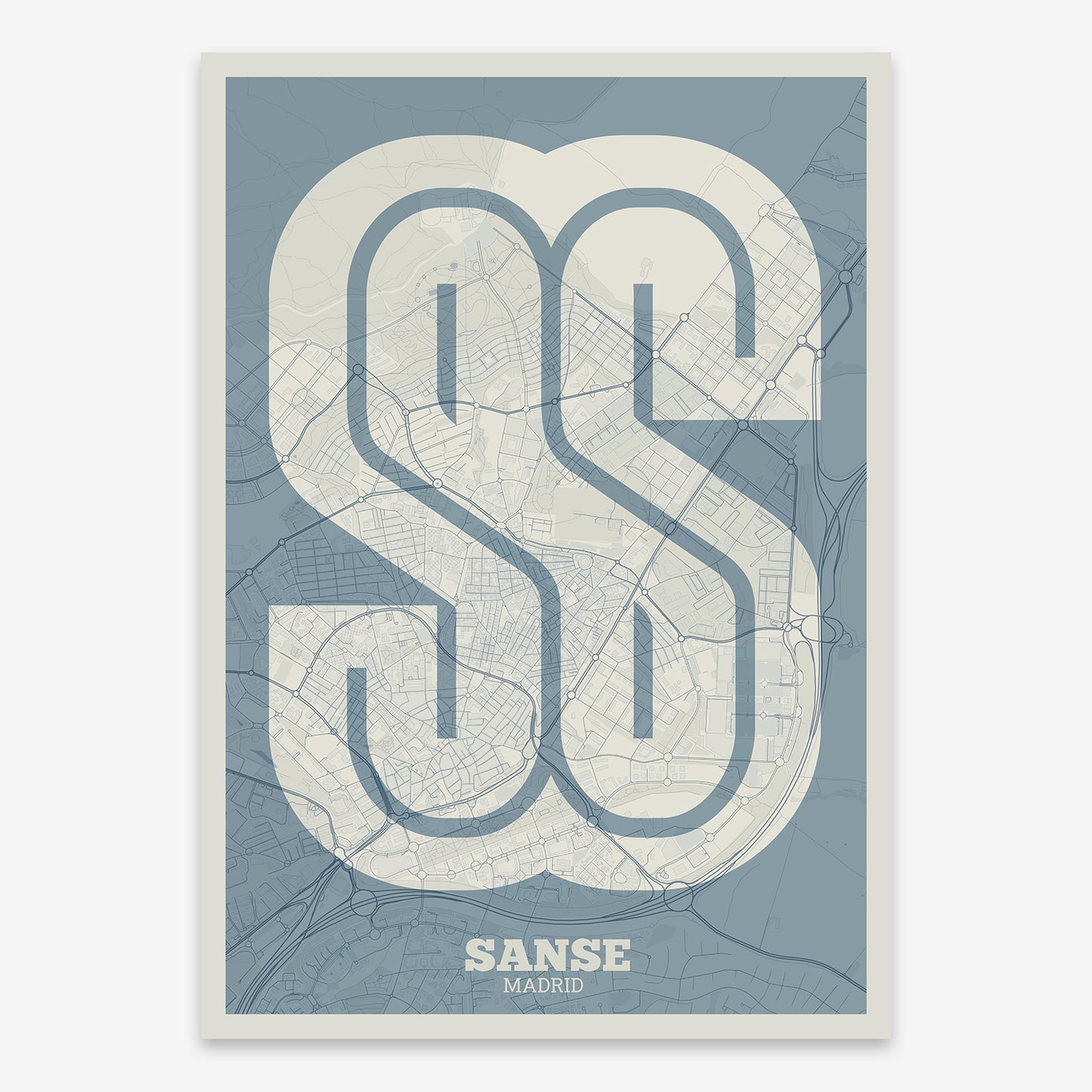 Sanse, Madrid. Map V02