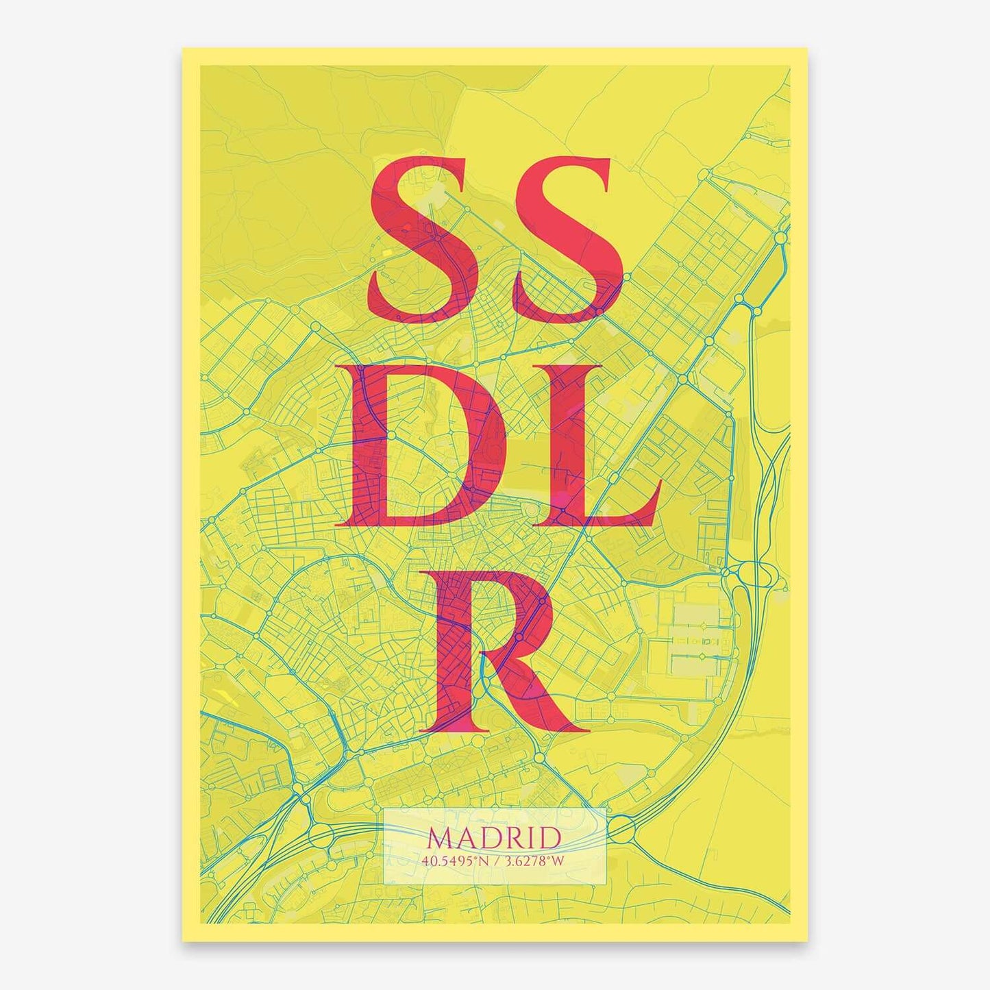 Lámina elegante de San Sebastián de los Reyes – Póster minimalista y elegante