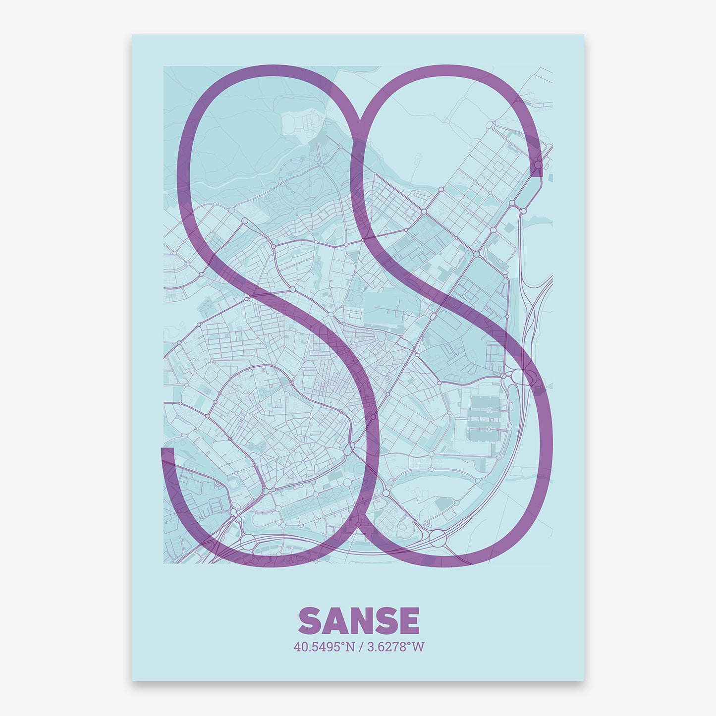 Sanse, Madrid.Map V07