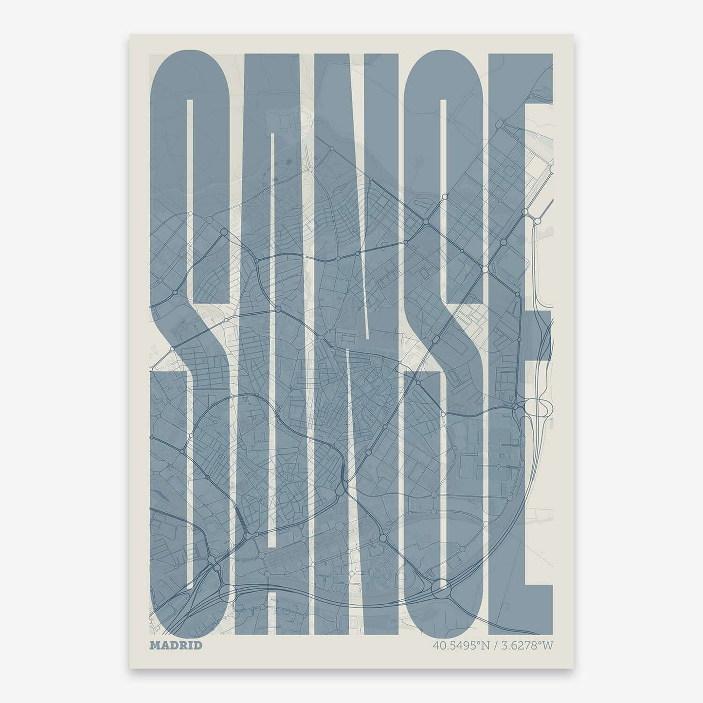 Recuerdo gráfico de Sanse – Lámina tipográfica contemporánea