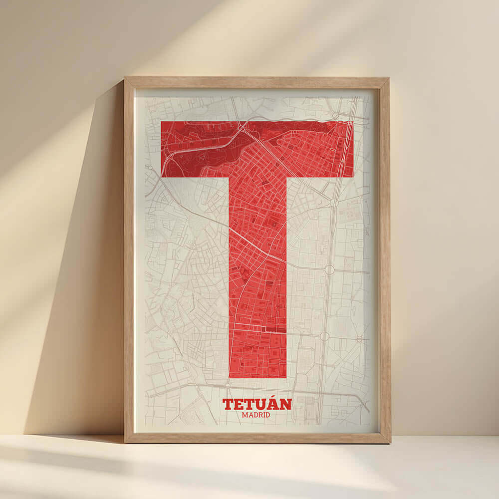 Lámina decorativa de Tetuán, Madrid – "La Súper Bold"