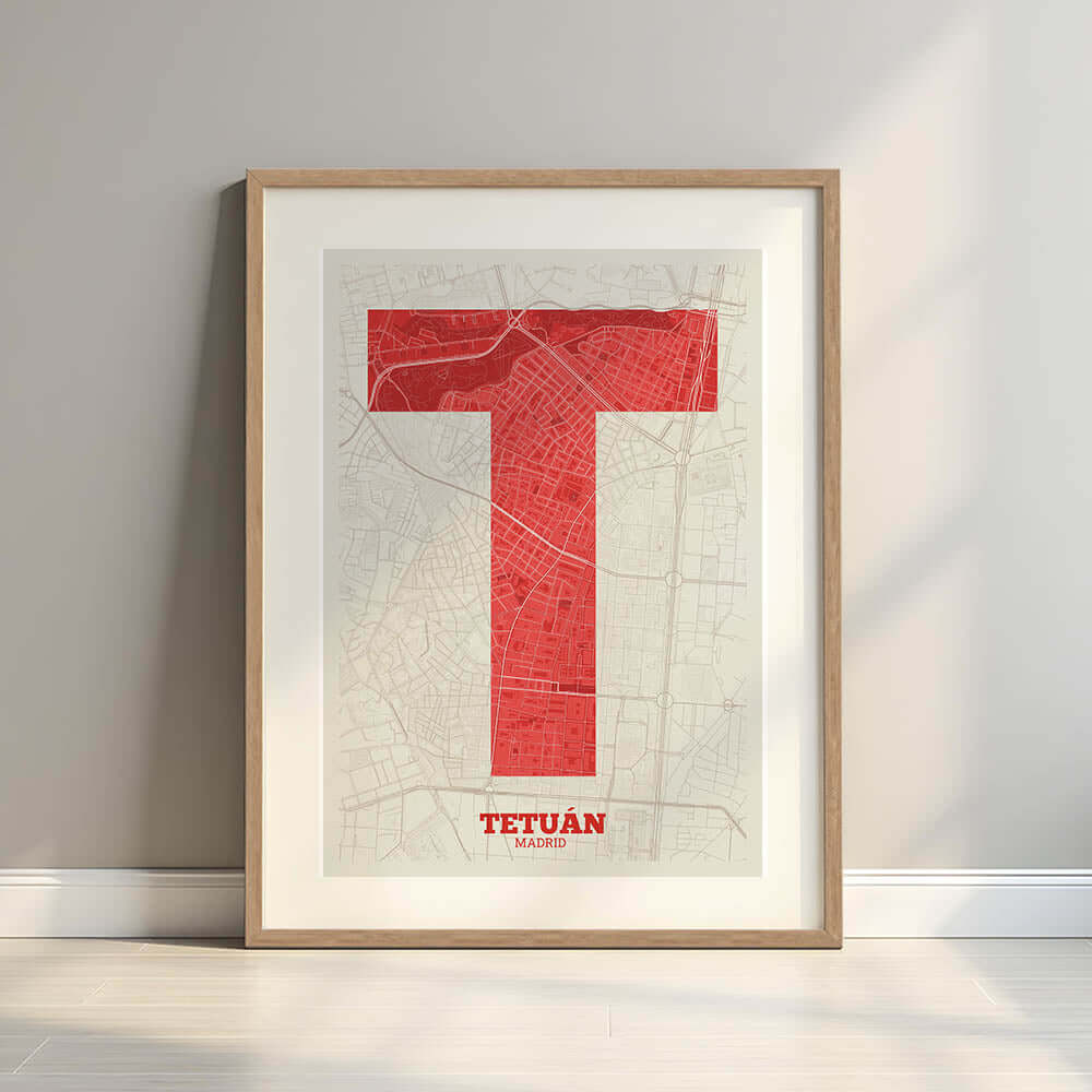 Lámina decorativa de Tetuán, Madrid – "La Súper Bold"