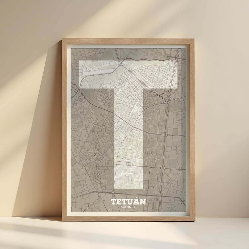 Lámina decorativa de Tetuán, Madrid – "La Súper Bold"