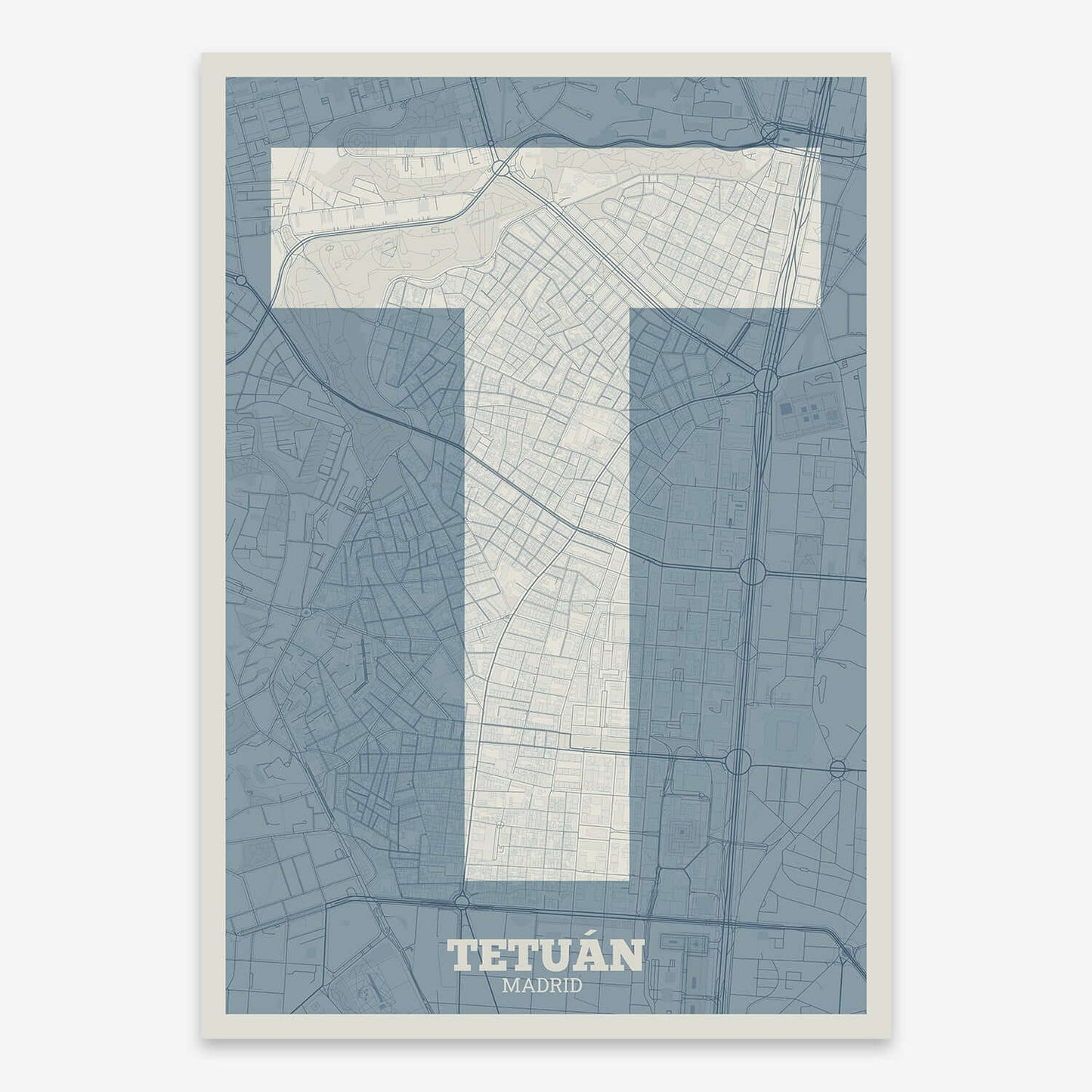 Lámina decorativa de Tetuán, Madrid – "La Súper Bold"