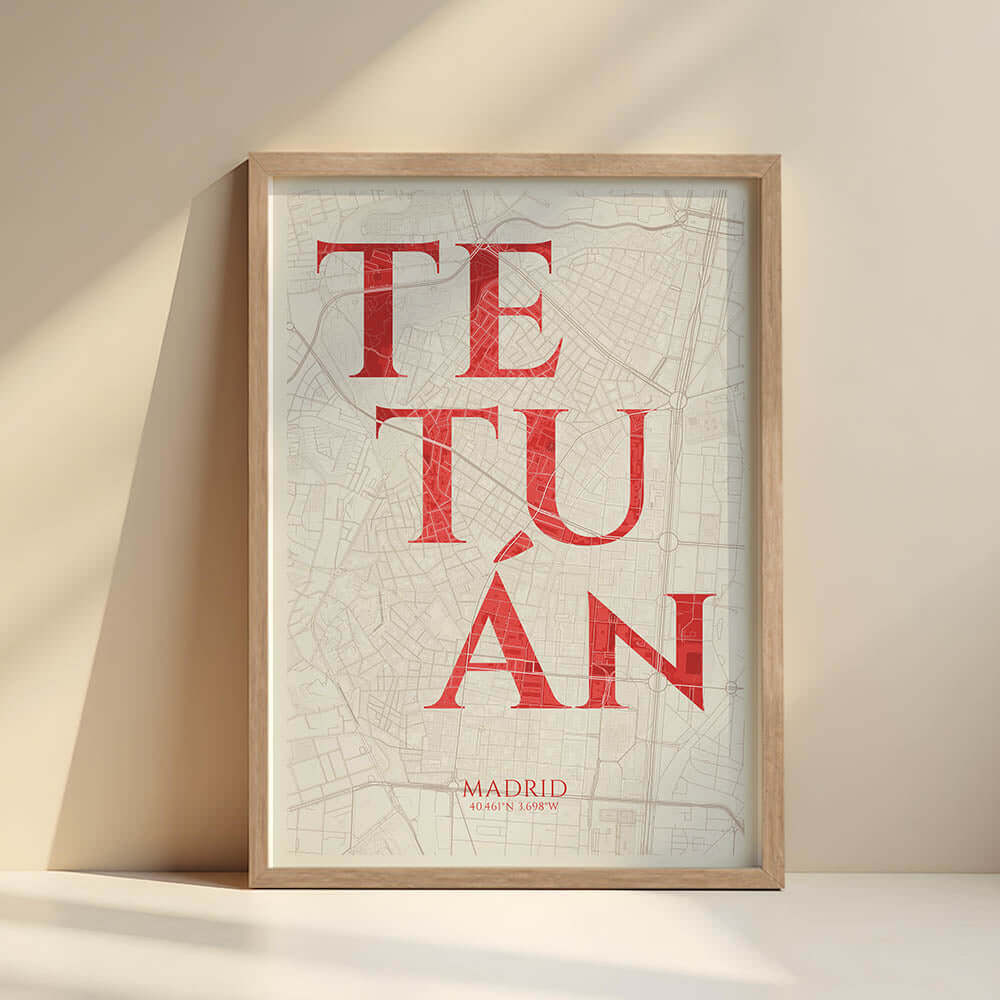 Lámina artística de Tetuán, Madrid – "La Clásica"