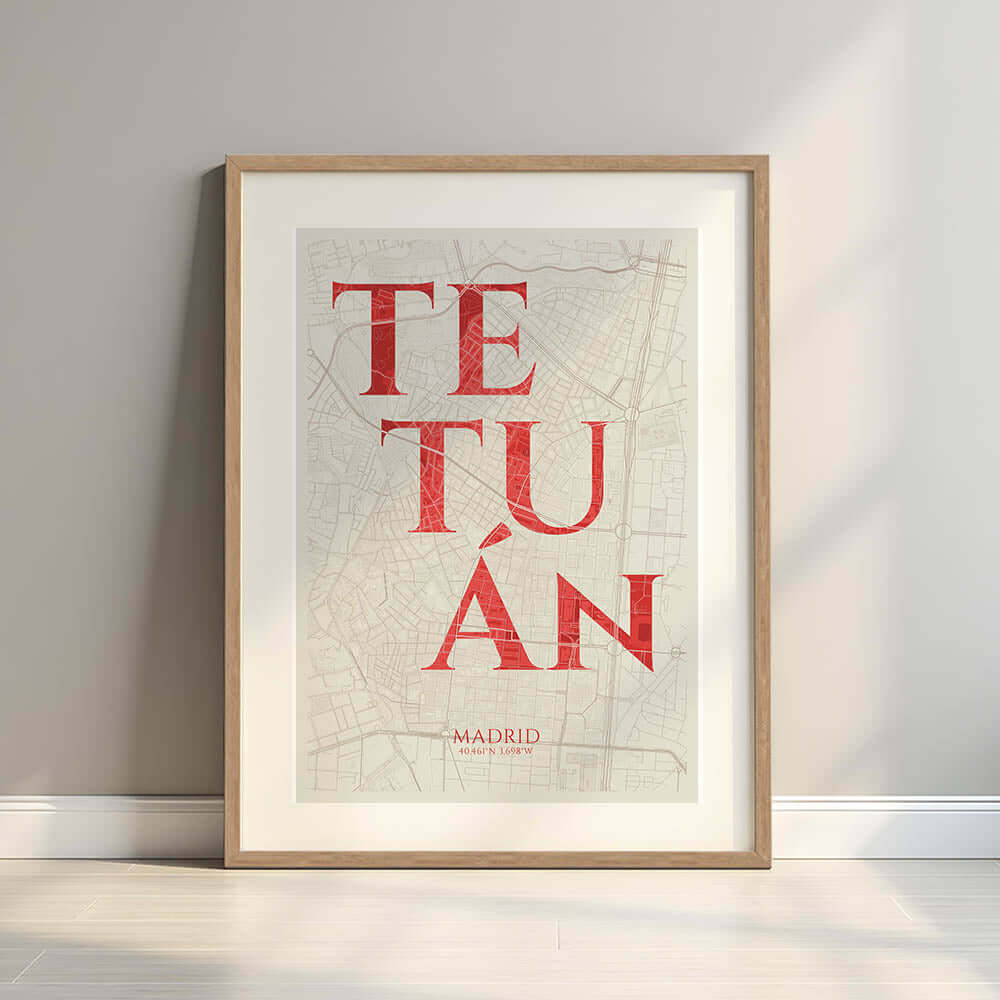 Lámina artística de Tetuán, Madrid – "La Clásica"