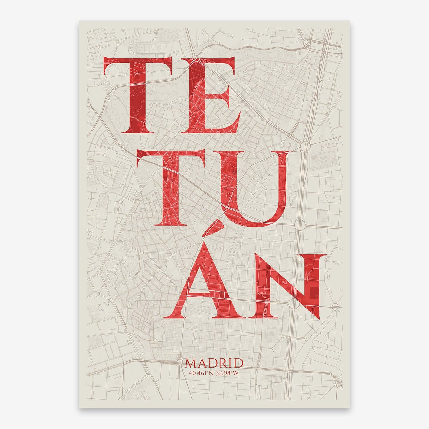 Lámina artística de Tetuán, Madrid – "La Clásica"