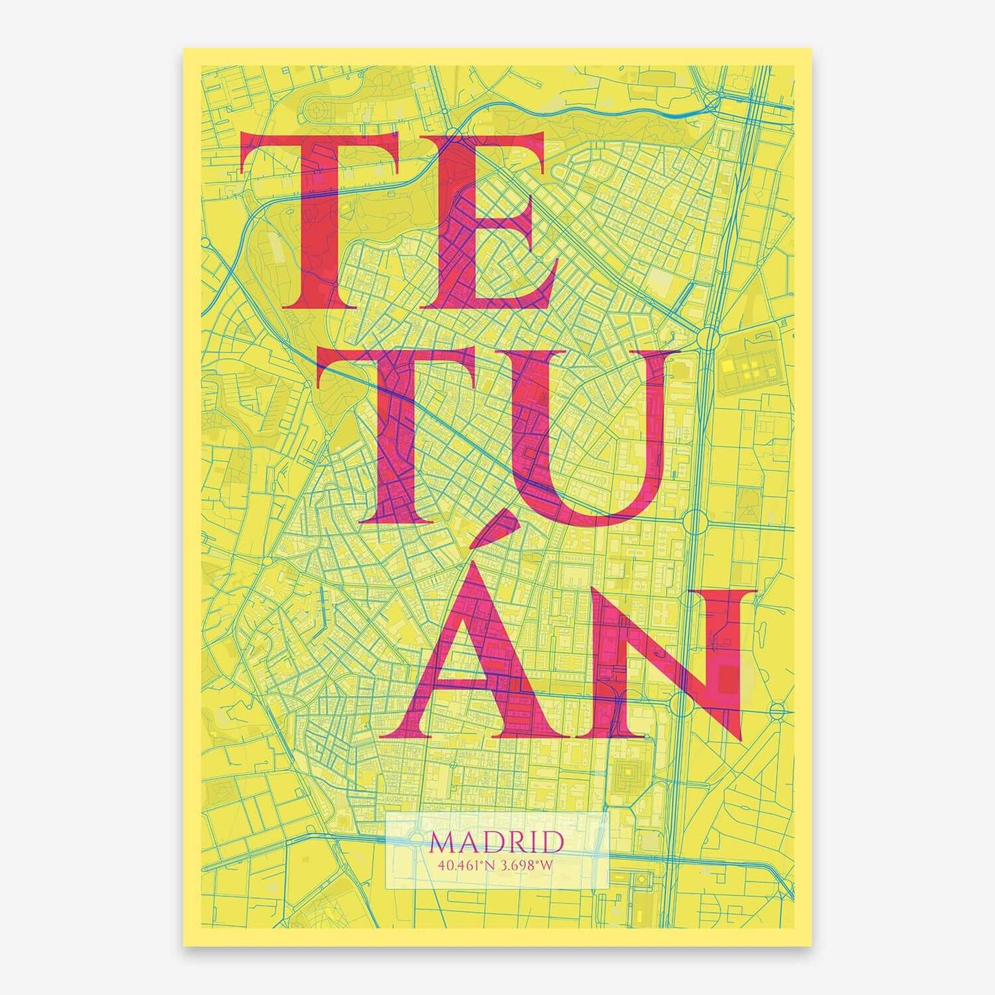 Lámina artística de Tetuán, Madrid – "La Clásica"