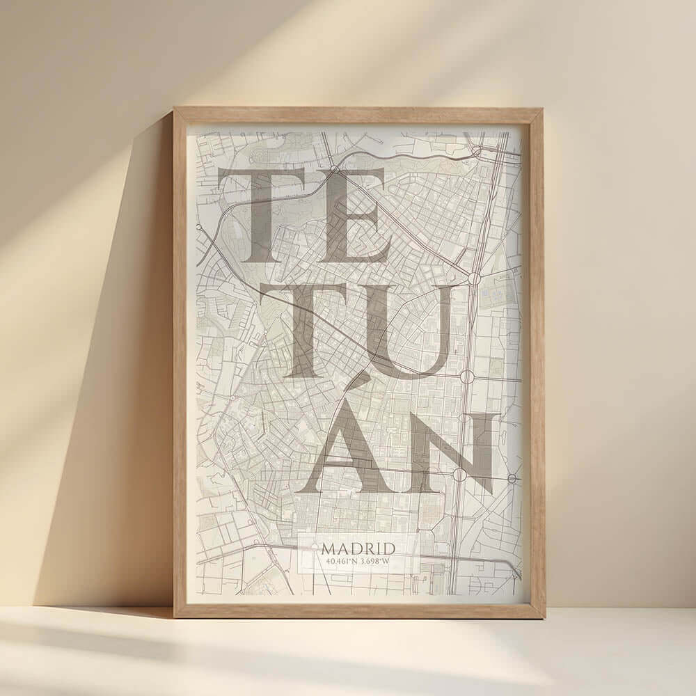 Lámina artística de Tetuán, Madrid – "La Clásica"