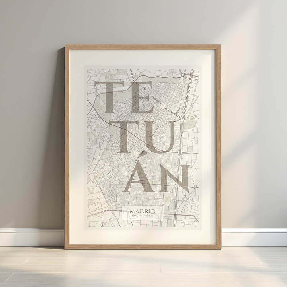 Lámina artística de Tetuán, Madrid – "La Clásica"
