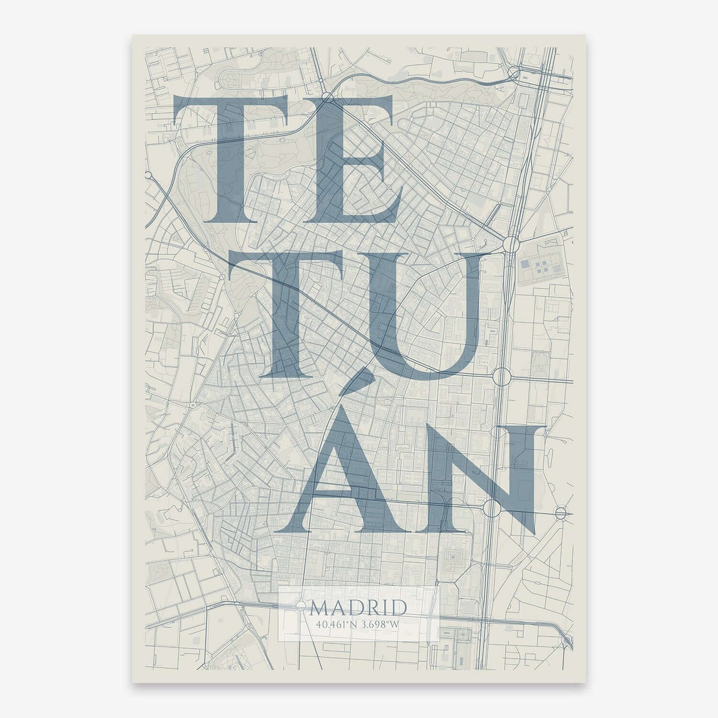 Lámina artística de Tetuán, Madrid – "La Clásica"