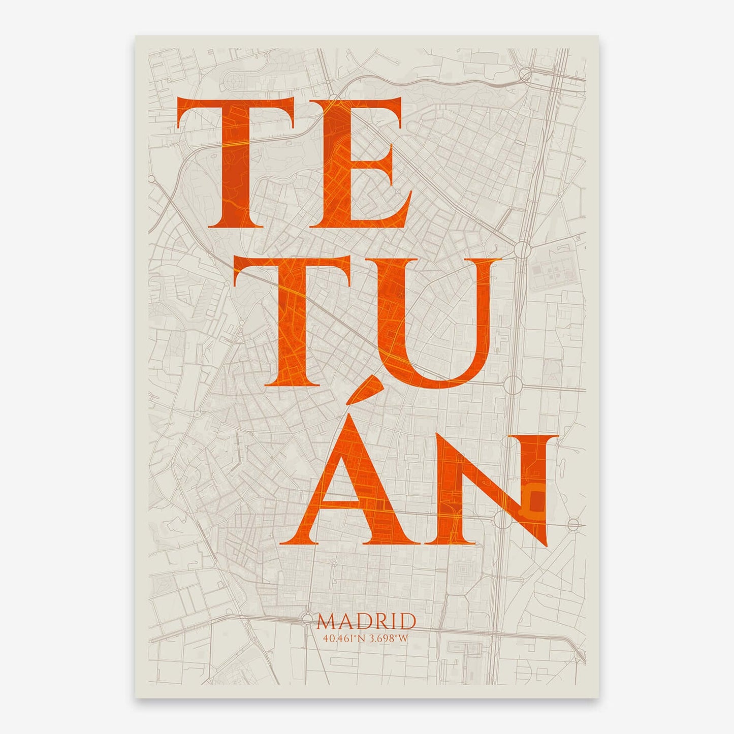 Lámina artística de Tetuán, Madrid – "La Clásica"