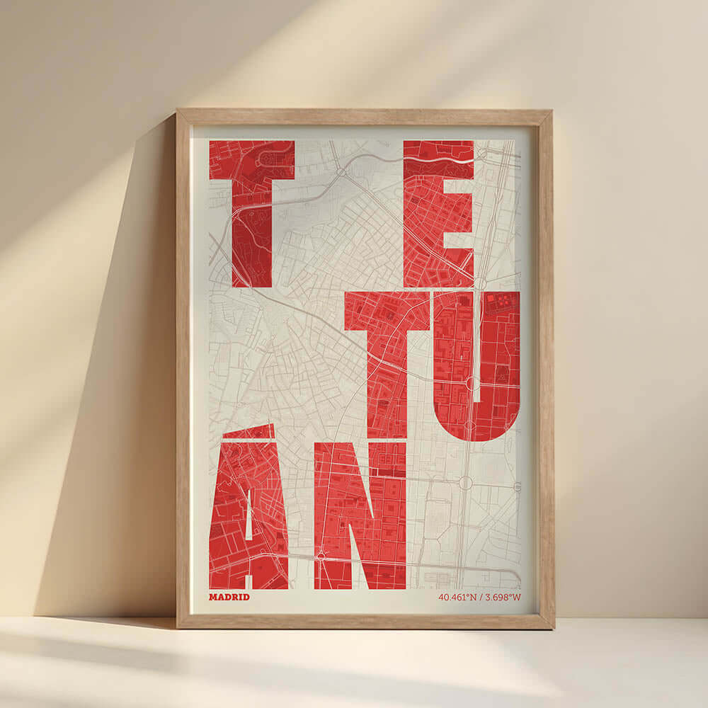 Mapa artístico de Tetuán, Madrid – "Cada Letra a su Aire"