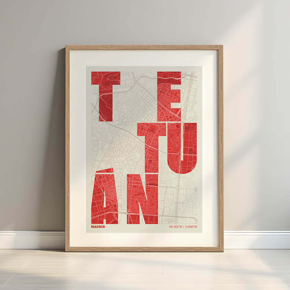 Mapa artístico de Tetuán, Madrid – "Cada Letra a su Aire"