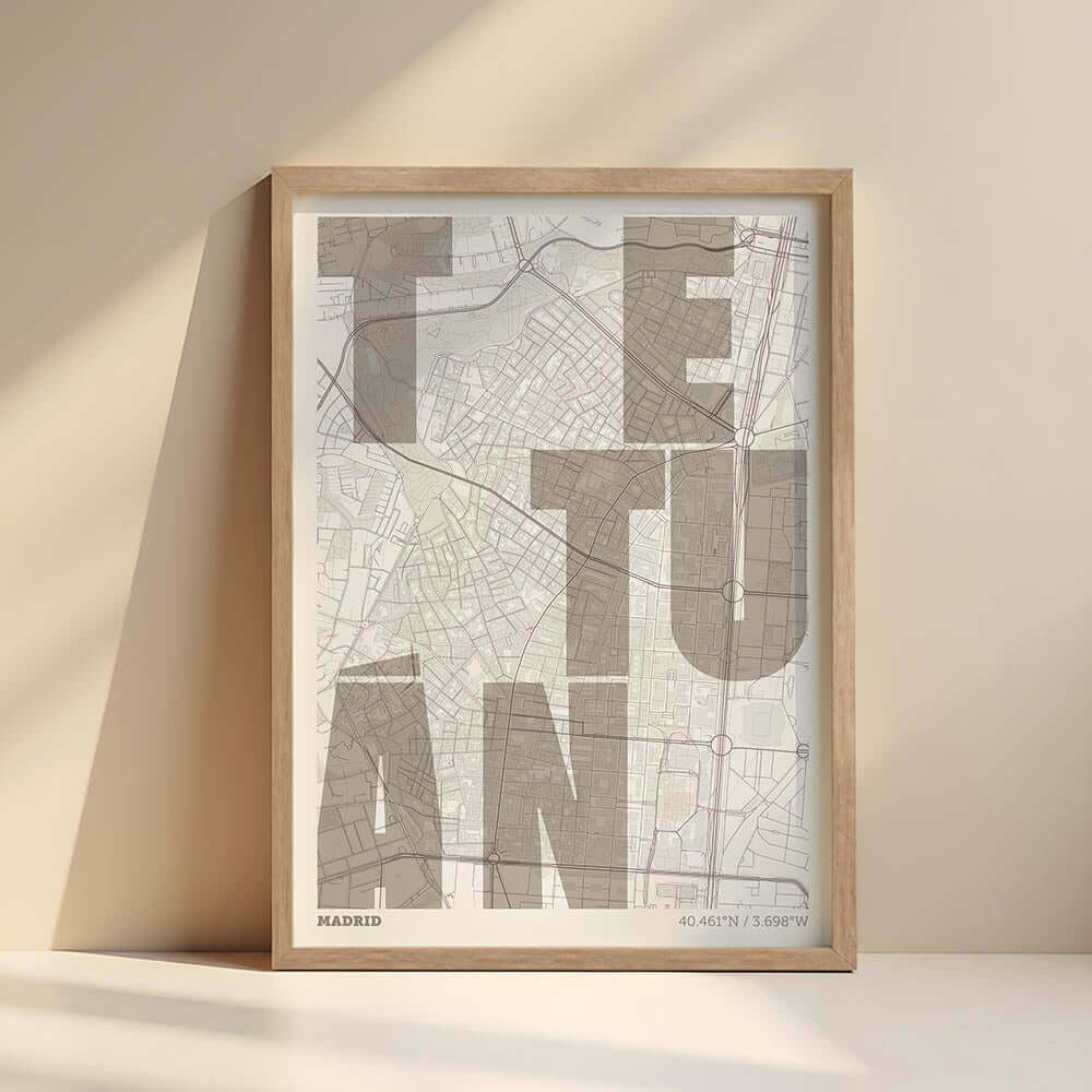 Mapa artístico de Tetuán, Madrid – "Cada Letra a su Aire"