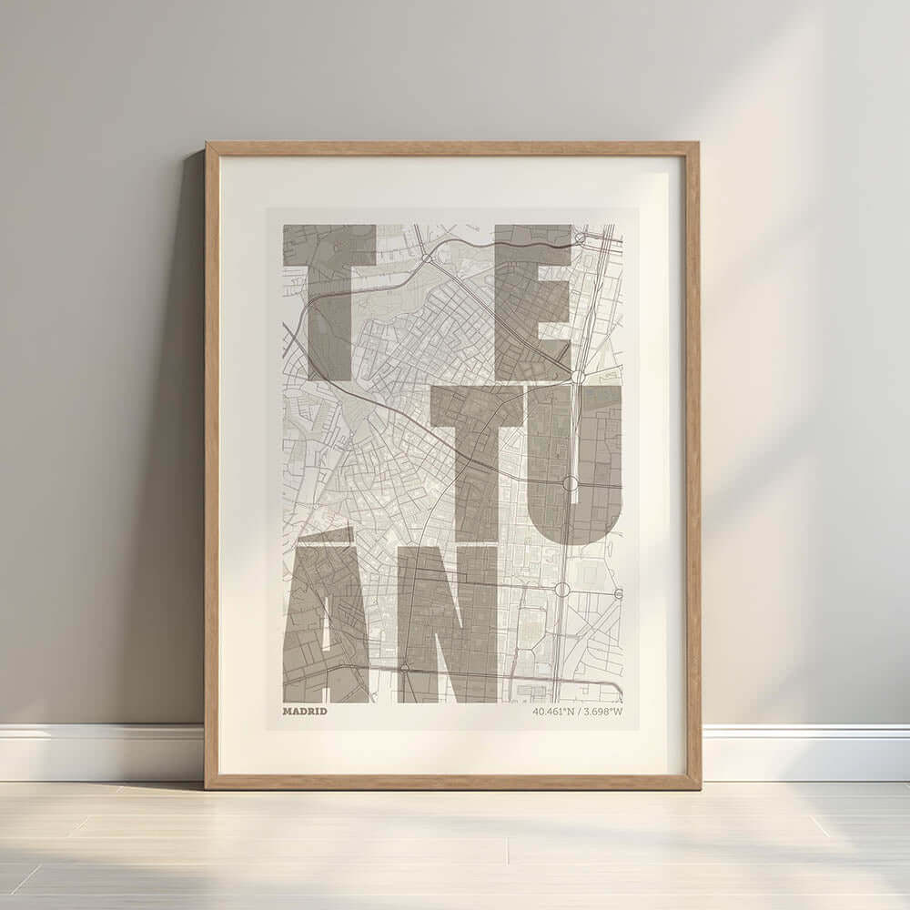 Mapa artístico de Tetuán, Madrid – "Cada Letra a su Aire"
