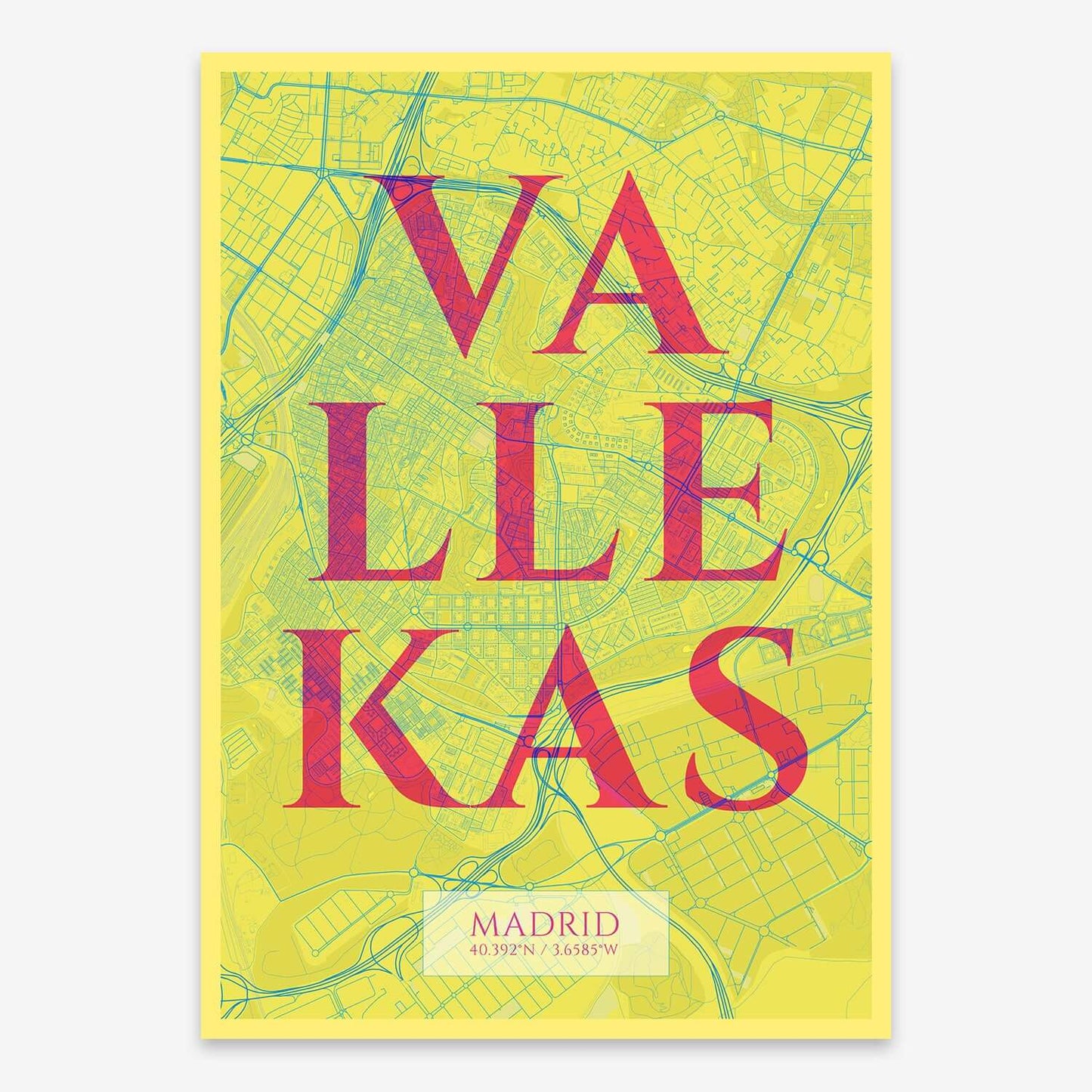 Lámina artística de Vallecas, Madrid – "La Clásica"