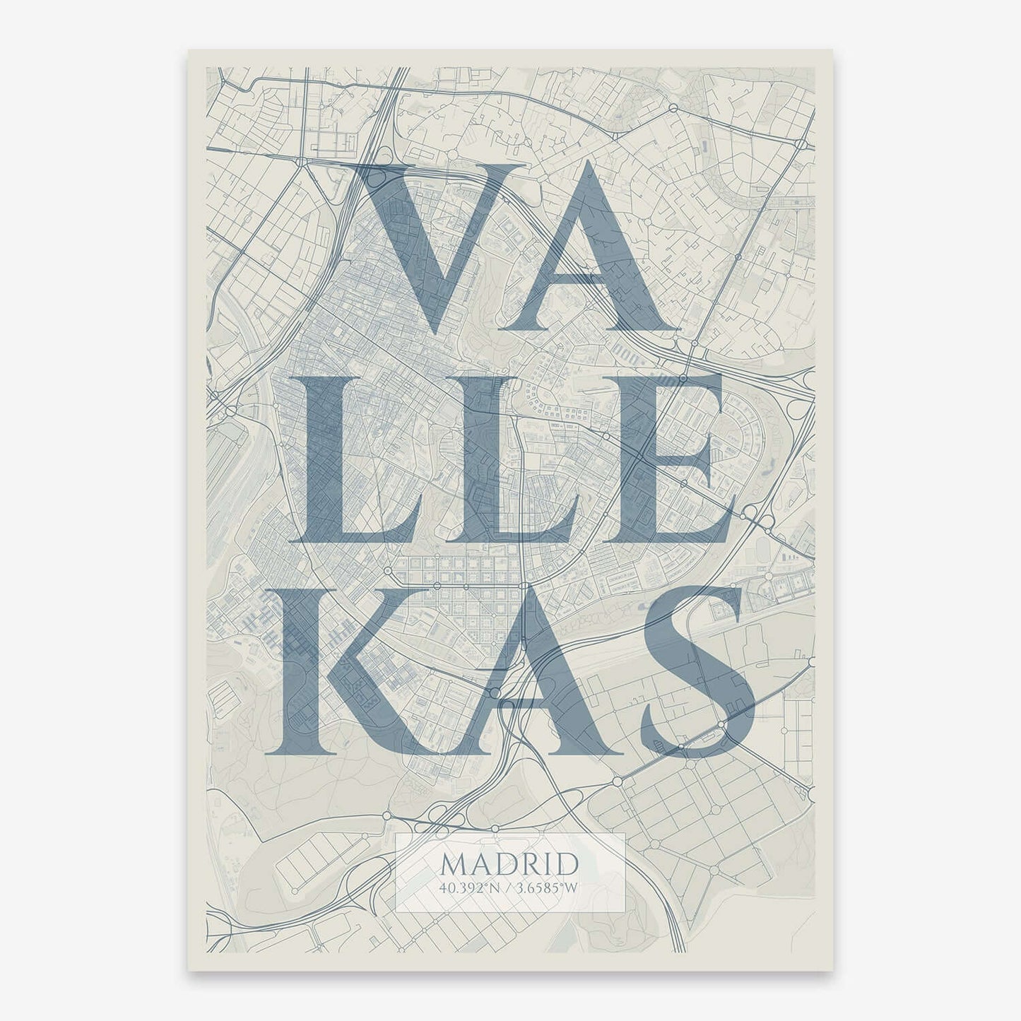Lámina artística de Vallecas, Madrid – "La Clásica"