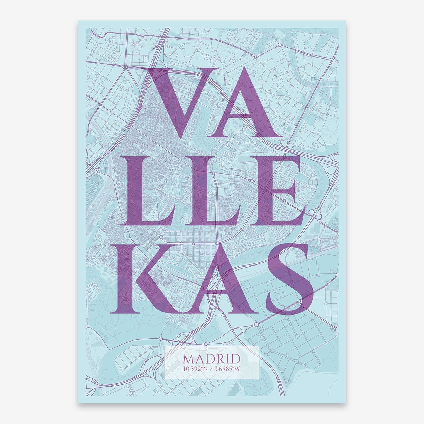 Lámina artística de Vallecas, Madrid – "La Clásica"