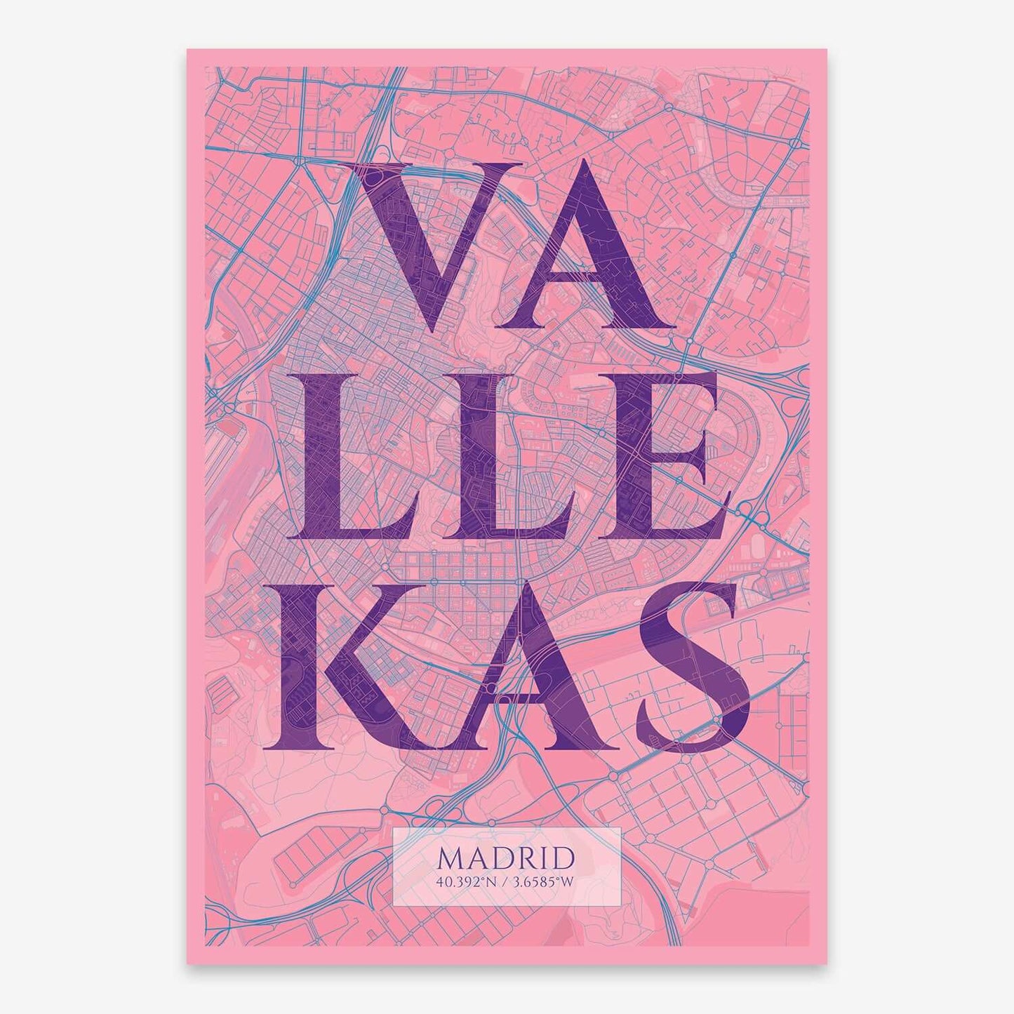 Lámina artística de Vallecas, Madrid – "La Clásica"