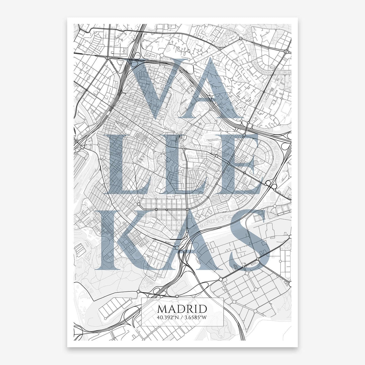 Lámina artística de Vallecas, Madrid – "La Clásica"