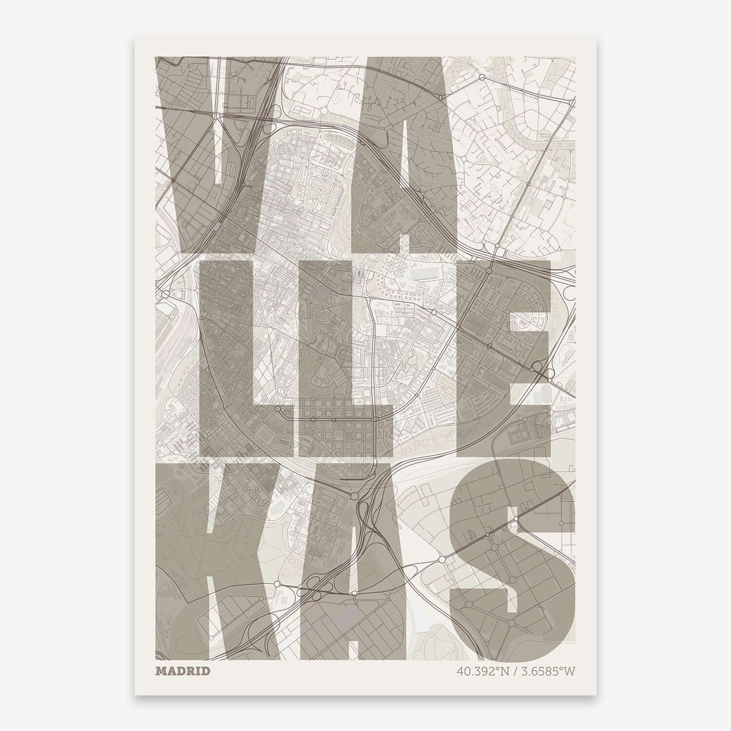 Mapa artístico de Vallecas, Madrid – "Cada Letra a su Aire"