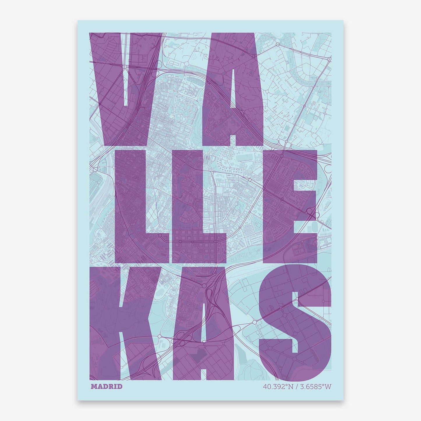 Mapa artístico de Vallecas, Madrid – "Cada Letra a su Aire"