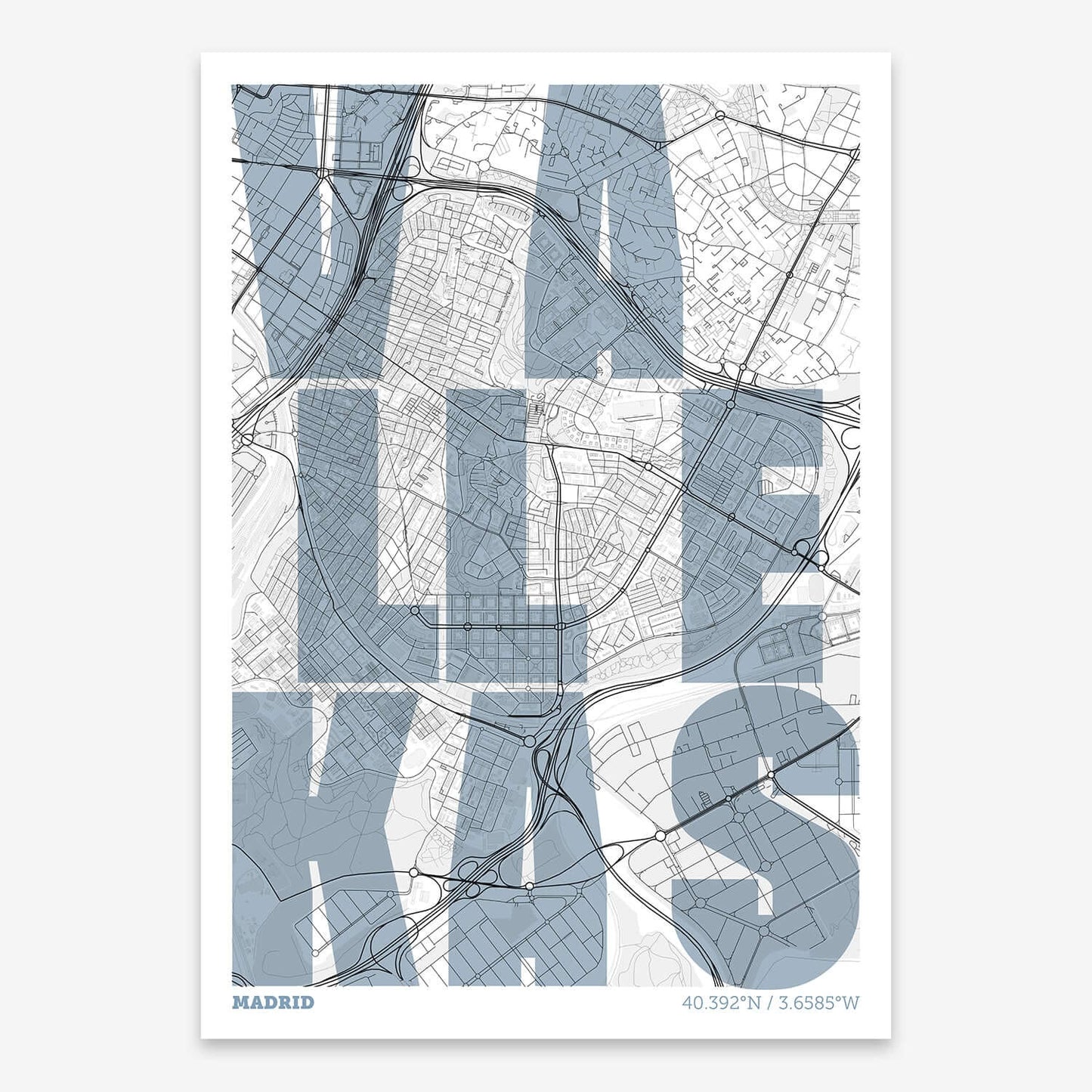 Mapa artístico de Vallecas, Madrid – "Cada Letra a su Aire"