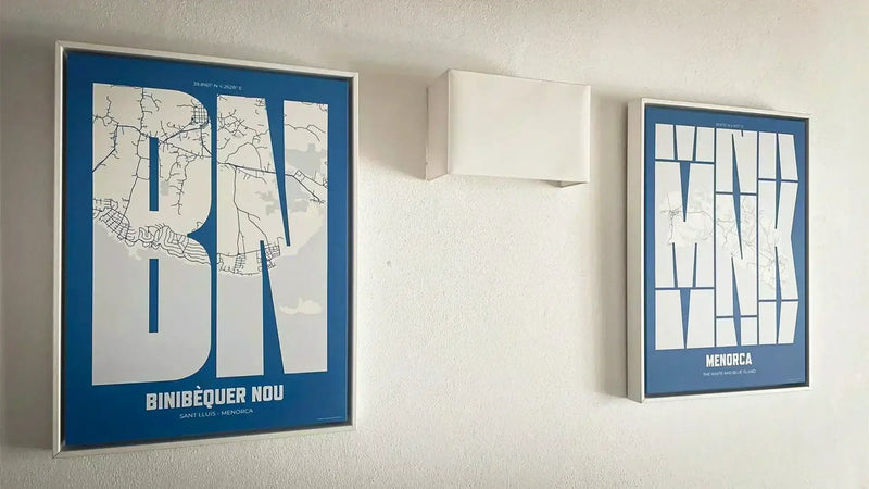 Menorca in the heart: The white and blue island.