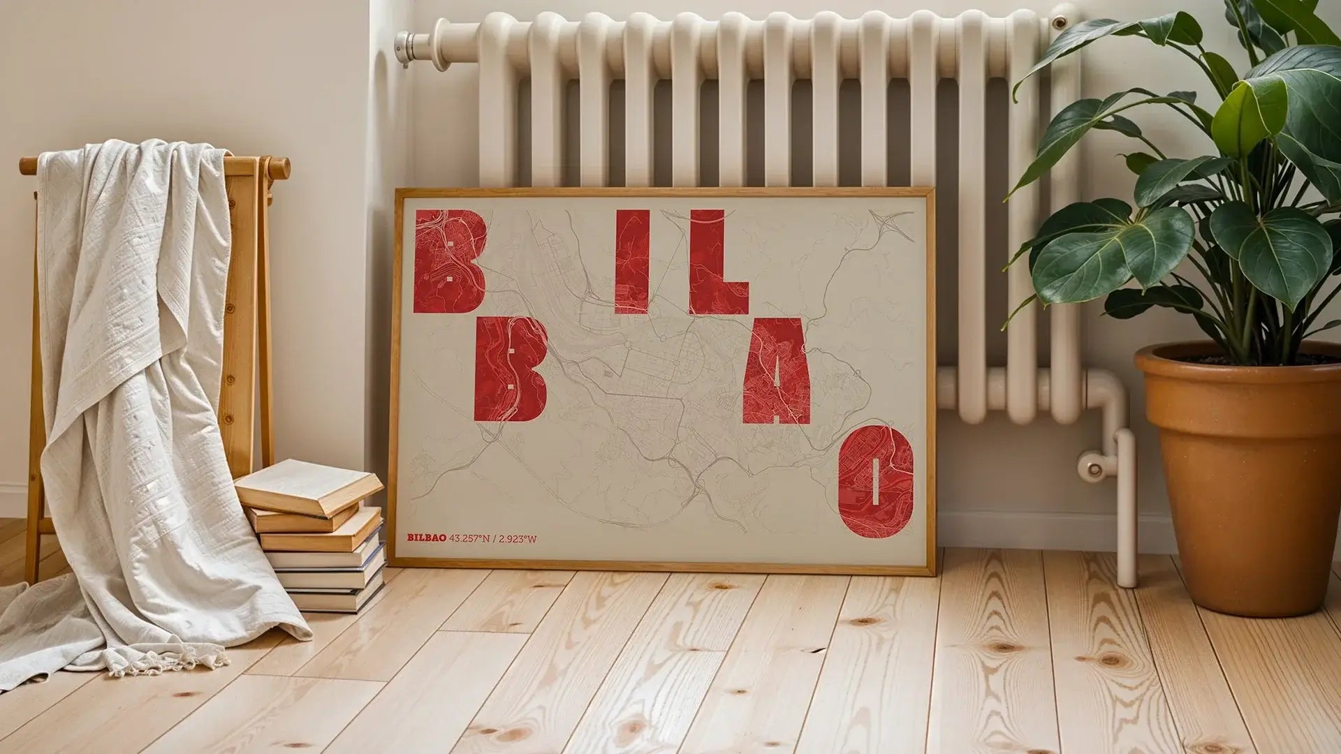 Cartografía artística de Vizcaya / Bizkaia: diseño original LetraMap que fusiona costa y tipografía.