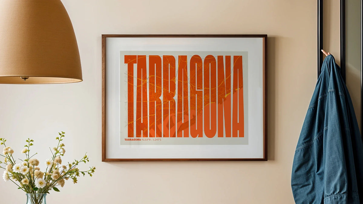 Composición de Tarragona estilo Tribal: obra de autor que fusiona el trazado romano y moderno.