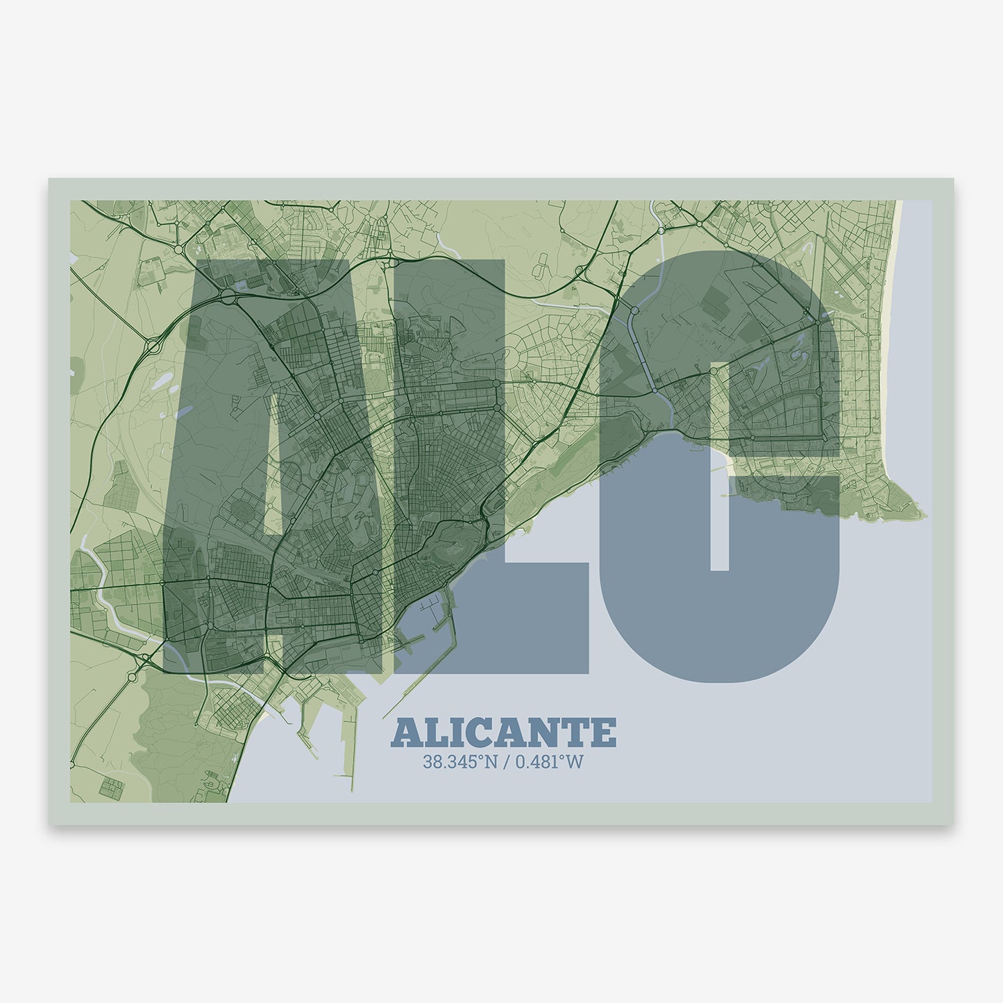 Alicante Map V02 Kyoto / No Frame / No