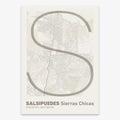 Póster decorativo de Salsipuedes – Arte tipográfico ultrafino