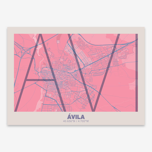 Avila Map V07 Tuscan / Frame / Yes