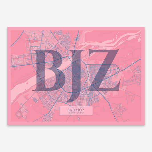 Badajoz Map V06 Tuscan / Frame / Yes