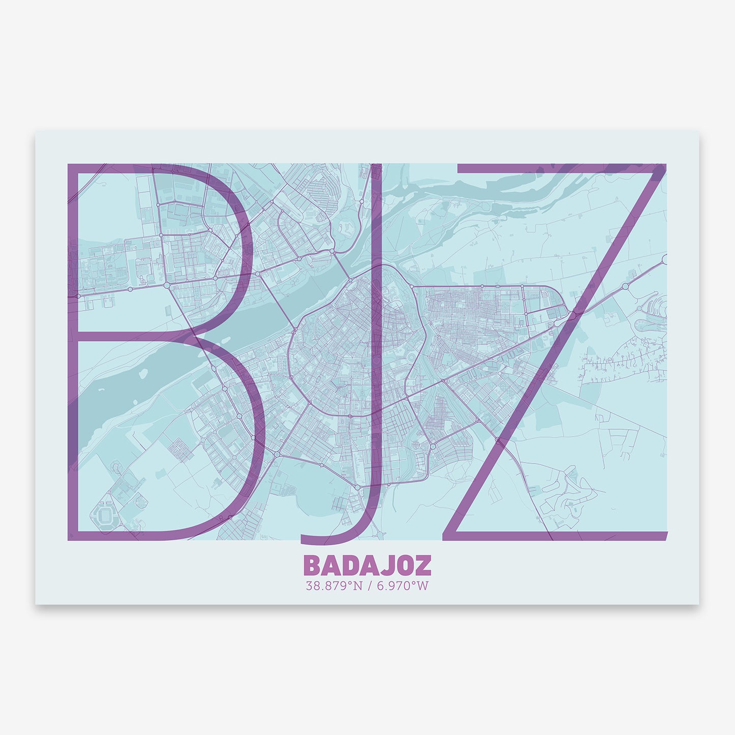 Badajoz Map V07 Shabby / No Frame / No