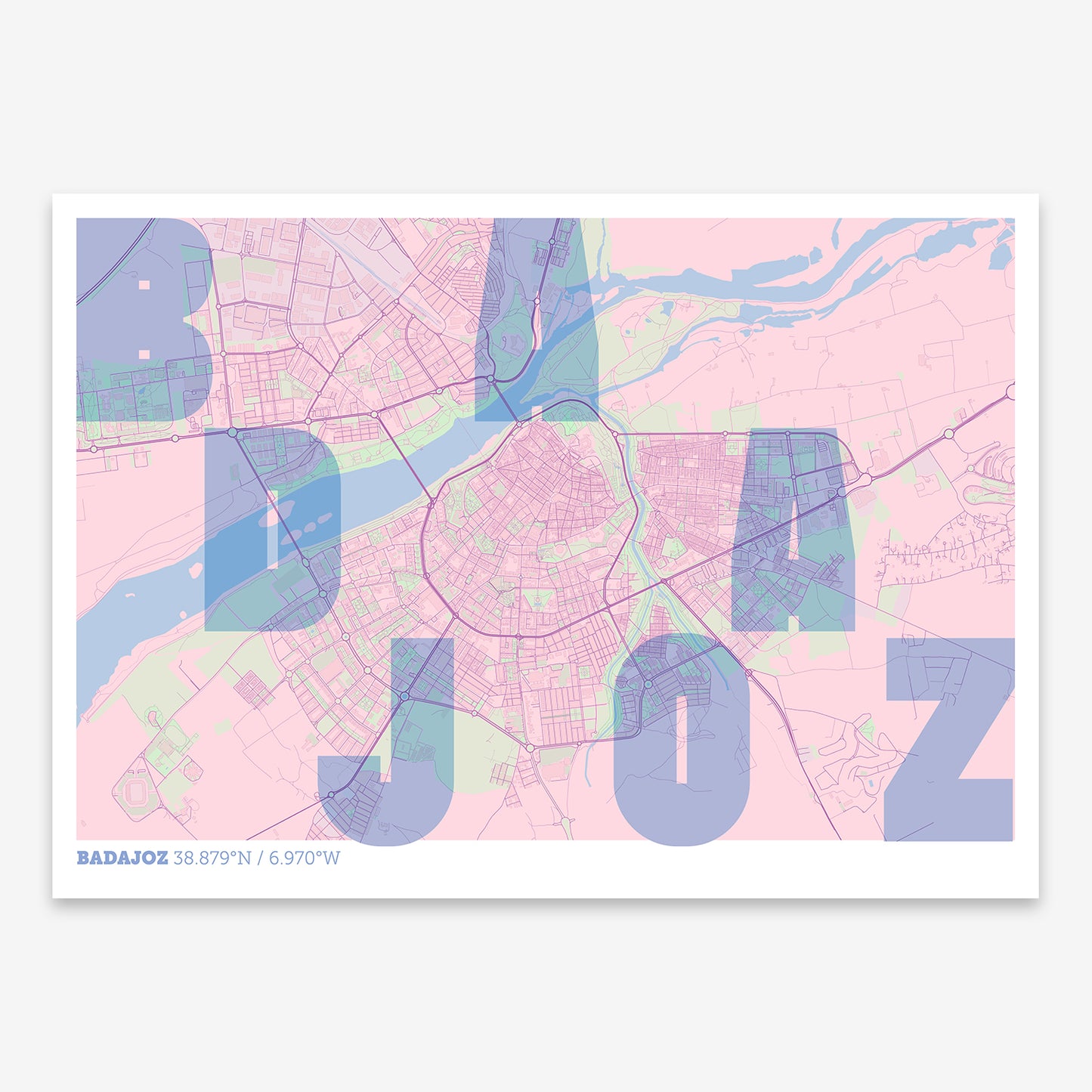 Badajoz Map V08 Nursery / No Frame / No