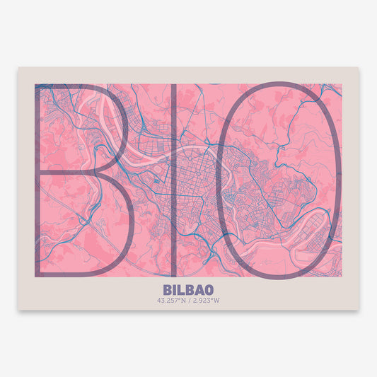 Bilbao Map V07 Tuscan / Frame / Yes