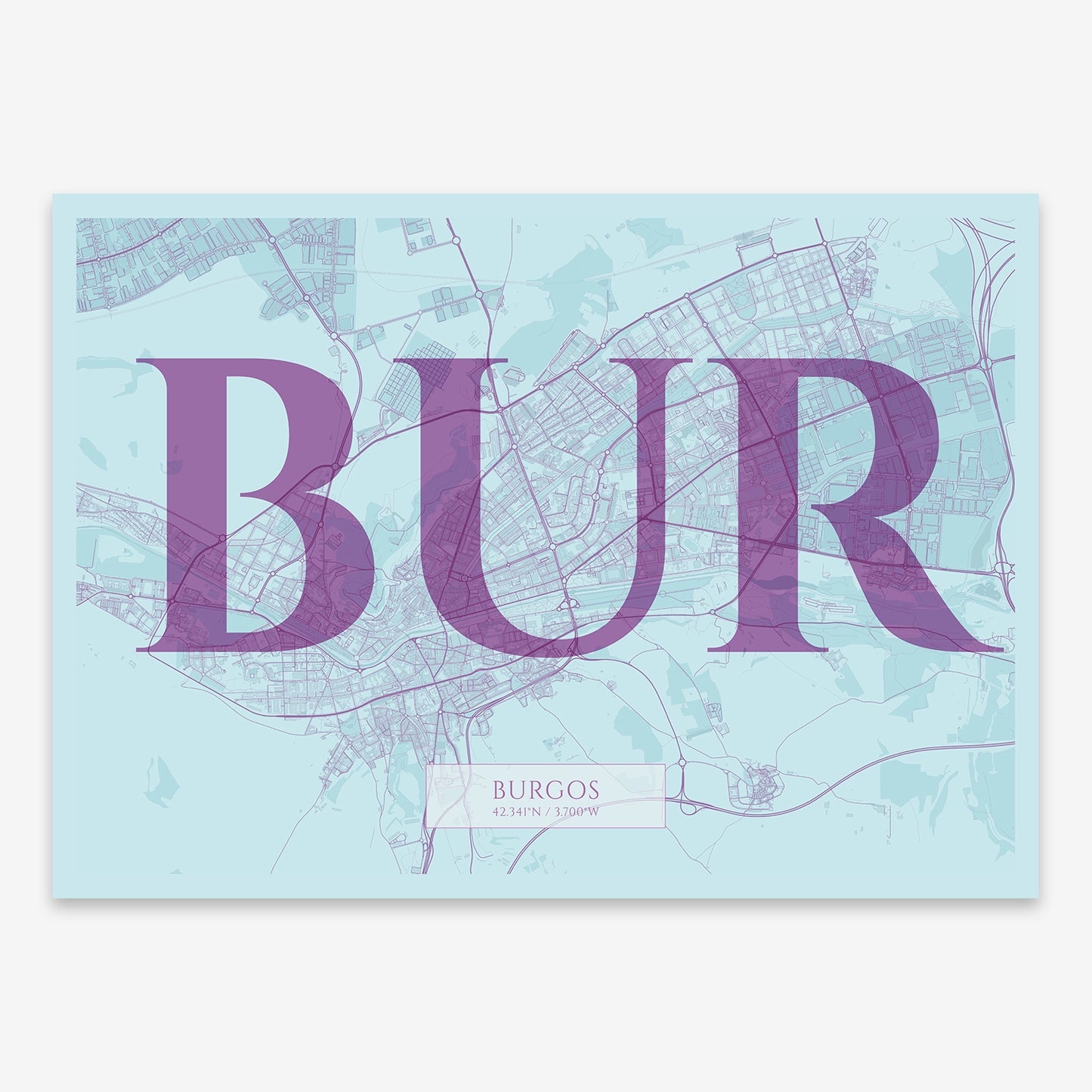 Burgos Map V06 Shabby / No Frame / Yes