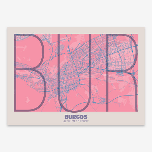 Burgos Map V07 Tuscan / Frame / Yes