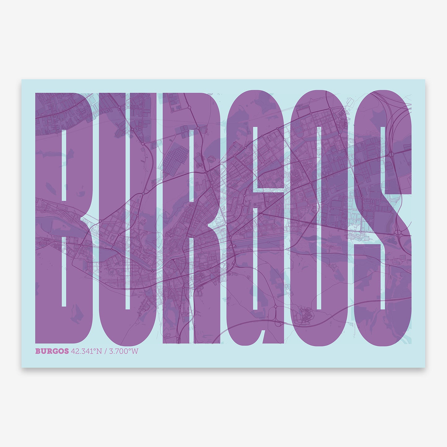 Burgos Map V09 Shabby / Frame / No