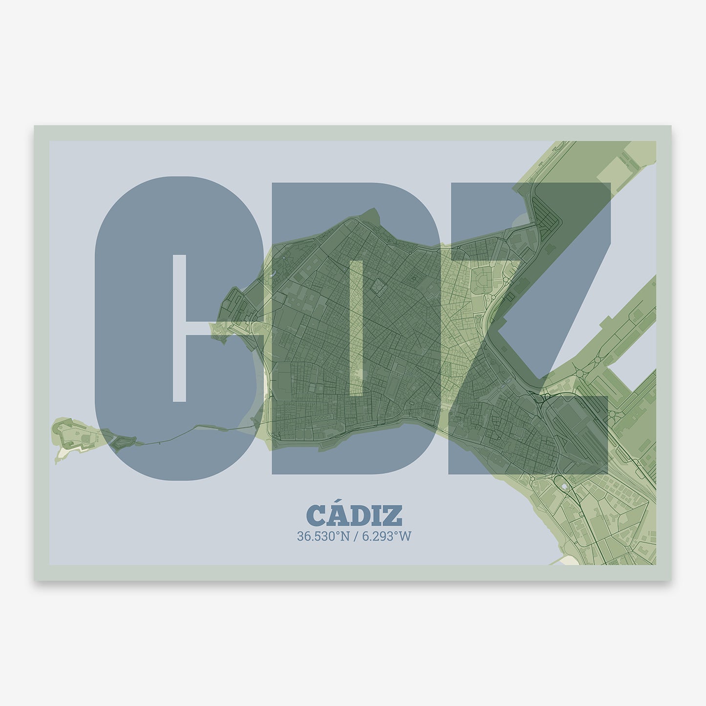 Cadiz Downtown Map V02 Kyoto / Frame / Yes